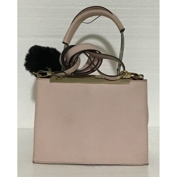 Powder Pink Double Handle Retro Handbag PREOWNED - Picture 3 of 7